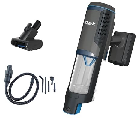 Shark PowerBoost Pet Handheld Power Vacuum, BH102UK | 3x Suction Power, 2-in-1 Car & Home Cleaning, Motorised Pet Tool, Car Kit, 40 Min Runtime