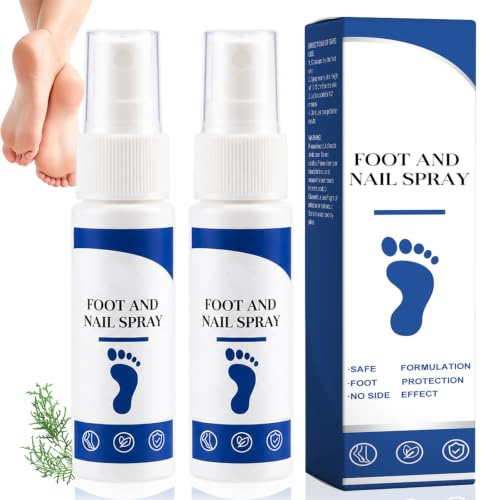 2 st fotsvampspray, mat och nagelspray, fotnagelspray, fotspray för nagelreparation luktbekämpning, nagelsvampsprayer, fotspray nagelreparation odor fotvård