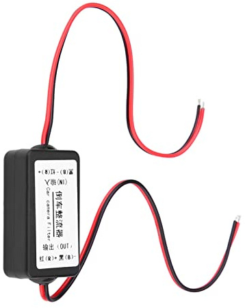 Annadue Raddrizzatore Filtro Condensatore relè di per Telecamera Retrovisiva per Auto 12V DC per Veicoli