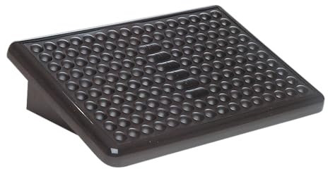 UNILUX Fußbank Confort, mit Massagenoppen, Auflagefläche abnehmbar, schwarz, L 45 x H 12 x P 30 cm