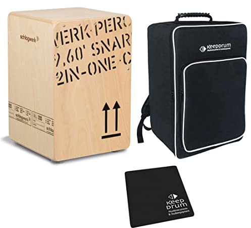 Schlagwerk CP 403 Natur 2inOne Cajon + keepdrum Gig Bag Tasche + Sitzpad CP-01