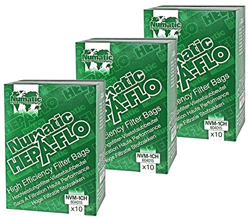 Numatic NVM-1CH Filterbeutel Numatic Henry von Staubbeutel – 1 Box (30 Stück)
