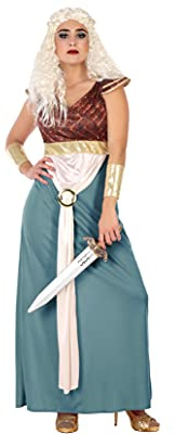 Atosa-53902 Déguisement Guerrier, Femme, 53902, Bleu, XL
