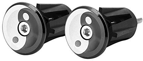 Fahrradlenker Endkappen,Fahrrad Lenkerstopfen Lenker Bar Ende Stecker Handlebar Ende Plugs für Bike Fahrrad (Schwarz) Fahrräder und Ersatzteile