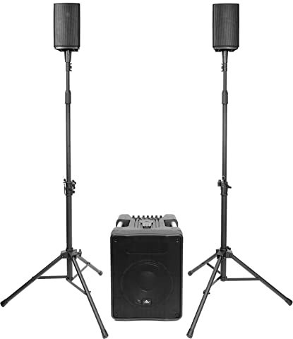 Vyrve Audio MIZAR - Set di altoparlanti PA attivi, Bluetooth