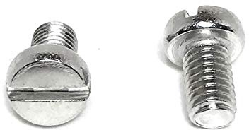 M5-.80 x 8 Stainless Steel Slotted Cheese Head Machine Screw DIN84 A2 M5x8 (25 Pieces)