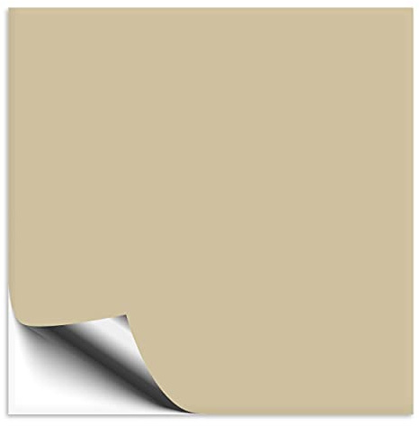 100 Stück Fliesenaufkleber beige 15x15 cm matt | Klebefolie für Fliesen in Küche & Bad, Fliesen einfach überkleben mit selbstklebender Fliesenfolie