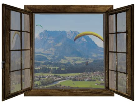 Universal-Fliegengitter für Dachfenster, 80 x 180 cm, Moskitonetz, fest, verstellbar, weiß – inklusive Befestigungsband – Montage ohne Bohren und Ankleben (80 x 180 cm)
