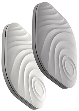 Nutale 2Pcs Schlüsselfinder Schlüssel Finden mit App Bluetooth Weiß und Grau, iOS und Android, Item Tracker, Wallet Tracker, Gute Idee für Ihre verlorenen Gegenstände