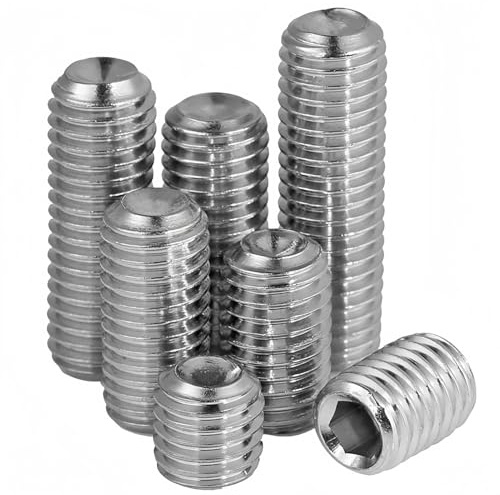 SYDARSYN Cup Punkt Madenschrauben Edelstahl Gewindestifte mit Kegelkuppe und Innensechskant Maschinenschrauben M8x10mm (10 Stück)