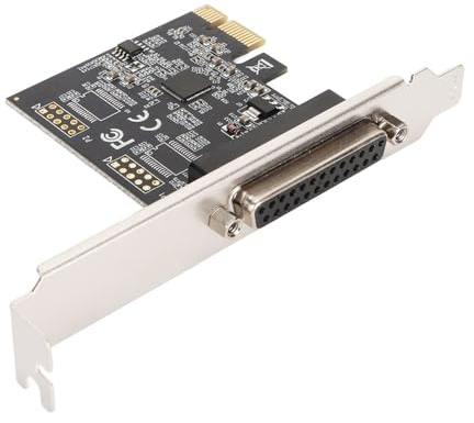 Porta Parallela DB25PIN, Scheda Parallela PCI Express a 1 Porta, Supporta IEEE 1284, Massimo 2,5 Mbps, Compatibile con Slot PCIE X1, X4, X8, X16