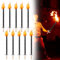 Ollewiellan Lot de 50 torches pour l'extérieur, durée de combustion de 100 minutes, torches de jardin, torches de jardin, torches pour la randonnée, les fêtes, le jardin et le feu de camp, Nouvel An,