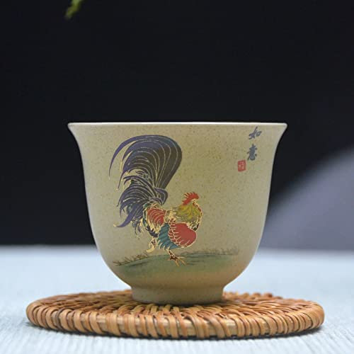 CCKUHN Juego de té Cerámica Antigua Taza de té de cerámica Pintado a Mano Taza de té Taza de té portátil de Viaje Taza Pu'er Accesorios para Juegos de té Chinos Juegos de té Modernos Taza