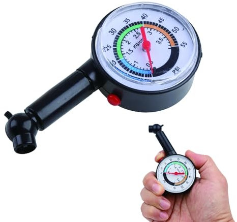 Manometre Pression Pneu, Testeur de Pression des Pneus, Jauge de Pression de Pneu Numérique Haute Précis, Portable Jauge de Pression, Mécanique professionnel, pour Voiture Camion, Plastique