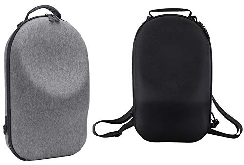 Viodmss 2Pcs Hard Case Travel Case Protection Bag Carrying Case for Rift S Pc-Powered Vr Gaming Headset - Gray & Black