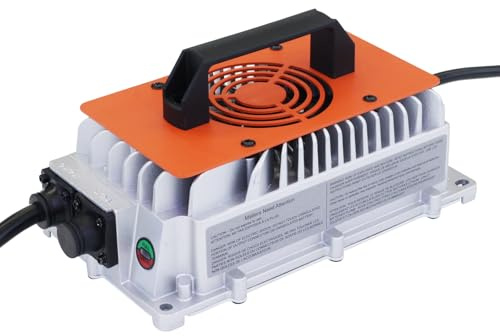 OGRPHY 48V 18A Lithium Battery Charger, Including 0V Charging Function,Output 58.4V LiFePO4 Charger Special for 48V LiFePO4 Battery，Fast Charging
