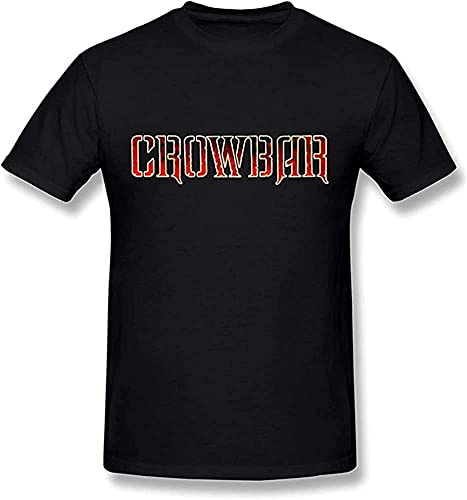 Crowbar Band Graphic Printed T-Shirt Fashion Mens Tee Black