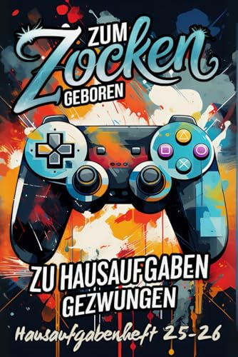 Hausaufgabenheft 2025 2026: Gamer | Schülerkalender für die Grund- und Sekundarstufe | Organisator des Schuljahres | neuer Jahresplan 2025 2026 | DIN A5.