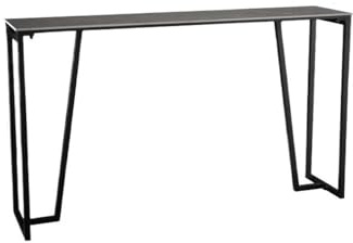 Bartabeller Lätt lyxigt marmorbarbord Smalt långt köksmatbord med robust metallram Bar Bordets Högbord(100 * 40 * 105cm)