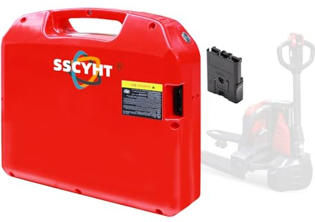 SSCYHT 24v20ah, Batterie transpalette électrique 24V 20Ah 30Ah 40Ah 60Ah Batterie Lithium-ION pour Chariot élévateur 48V 20Ah 30Ah avec connecteur SBS75X pour Moteur Chariot élévateur 50 à 1440W