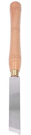 Herramienta de torneado para torno madera cincel acabado grueso mango haya inserto HSS tipo bisel grande H filo corte templado antideslizante ergonómico bricolaje grabado en portátil y práctico