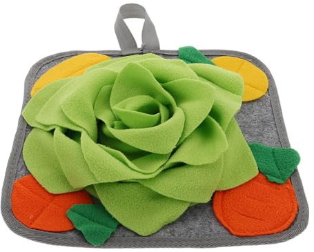 GLEAVI Schnüffelmatte aus Polyester mit Rutschfestem Leckerli Spender und Multifunktionaler Futtermatte für Hamster und Meerschweinchen im Zuhause und Tiergeschäft