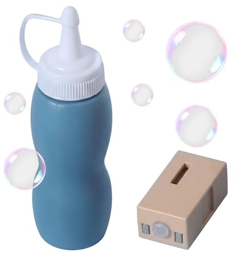 Monwssoe Recarga de líquido de Burbujas, solución de nebulizador y líquido de Burbujas de 70 ml para varitas de para Fiestas Infantiles, Juegos al Aire Libre Azul