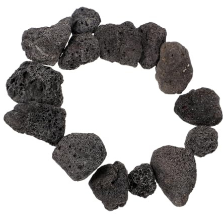HAPINARY Piedras Volcánicas Negras Porosas para Acuarios y Jardinería, Grava para Plantas y Suculentas, Bolsa de 150g Tamaño 2-4 Cm, Rocas Naturales Decorativas para Paisaje y Braseros