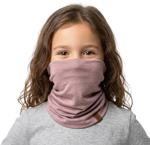 menique Kinder 100% Merino Schlauchschal Atmungsaktiver Loop Kinderschal | Atmungsaktiver Halswärmer für Jungen und Mädchen, UV- und Windschutz, für Schule Sommer Herbst Winter Reisen und Outdoor