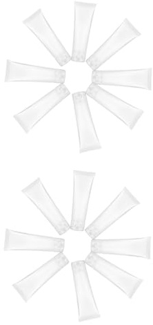 SKISUNO 22 St Refillbara Mjuka Plasttuber med Flipplock för Ansiktsrengöring Lotion och Kosmetika att Klämma Läckagesäkra och för Resor och Provförpackningar