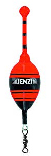 JENZI Öronljus Trout DOPE Buoy 1 tum med virvel och siktpilot, 3,0 g