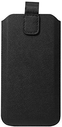 Schützende Handytasche -Sleeve mit Magnetverschluss, 4.7, Schwarz (geeignet für Samsung, Apple, Huawei, Sony, LG, Nokia, etc.)