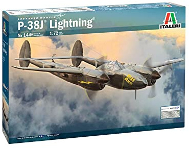Italeri 1446 P-38J Lightning, Scala 1/72, Plastic Model Kit, Modello in plastica da Montare, modellismo, Aereo
