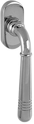 MS Beschläge Chrom glänzender Fenstergriff Dreh Kipp Fensterbeschlag Fensterolive 7x35mm Vierkant Rasterolive massiv Zamak Fensteröffner 45° Rasterung deutsches Normmaß