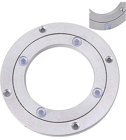 Lazy Susan Drehkranz Tischlager Hochleistungs 200 300 400 500 600mm Aluminiumlegierungs Drehlager Drehscheibe Runder Esstisch Glatte Drehplatte Schwerlast, Für Esstisch TV Monitor