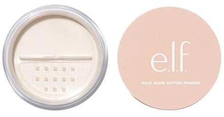 e.l.f. Halo Glow Soft Focus Setting Powder, Silky & Creates Soft Glow without Shine, Smooths Pores & Lines, Vegan & Cruelty-Free, Light Pink