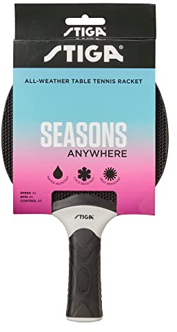 STIGA Seasons Anywhere Tischtennisschläger, Wetter- und stoßfest, Für Indoor- und Outdoorbereich, Für Spielspaß mit Familie und Freunden