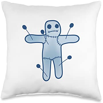 Pincushion occult doll Throw Pillow