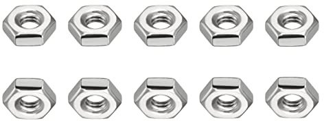 DTGN 100Pack #8-32 UNC Sechskant Muttern Sechskantmuttern Silber | 304 Edelstahl, Gut für Haus Garage Reparatur Fastener-