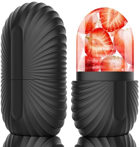 Ice Roller,Geepen Facial Eisroller Augeneismassage Gesichtsbehandlung Schönheit Hautpflege Eiskompresse Schrumpft Poren,Anti-Aging Falten Straffen Dunkle Ringe Reduzieren Muskelkater