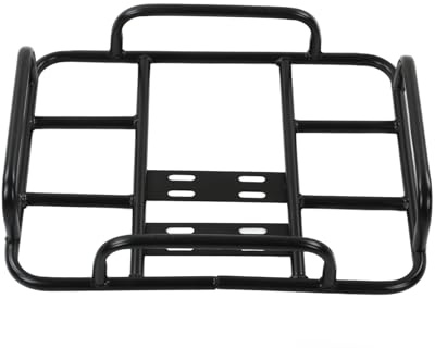 PerGar Electric Bicycle Delivery Food Box Rack, Food Delivery Box Rack Rear Grille 80kg Loading Seamless Steel Tube Universal for Motorcycle Electric Bicycle(Type 1 45/35 ID)