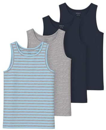 NAME IT Jungen Nkmtank Top 4P Aquamarine Y/D