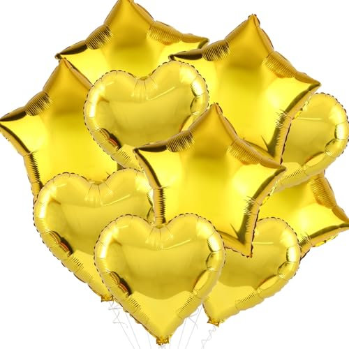 KOBOKO Gold Folienballons für Hochzeit und Helium Luftballons für Weihnachten und Geburtstag-deko