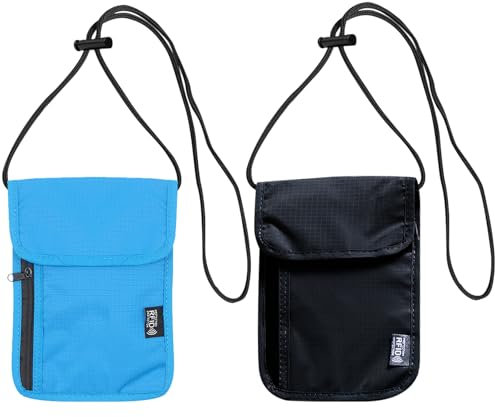 JSTHHTT 2 Pcs Brustbeutel Herren Umhängegeldbeutel,Brustbeutel RFID Blocker Brustbeutel Jungen,Umhängeportemonnaie mit Vielen Fächern,Brusttasche Kinder Geldbeutel zum Umhängen für Kinder Erwachsene