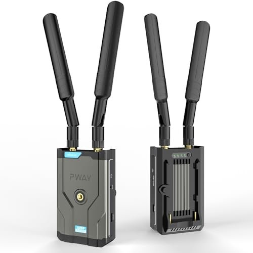 Wireless HDMI Transmitter and Receiver, Plug & Play Portable 2.4G/5G Wireless HDMI Extender Kit 500M for Streaming Video and Audio to Monitor from Laptop/PC/TV Box/Projector