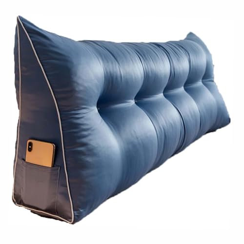 Rückenkissen Grau Lesekissen Für Bett Und Sofa, Wandkissen Groß Mit Waschbarem Bezug, Rückenpolster Für Die Wand, Sitzkissen, Keilkissen Ideal Zum Anlehnen Im Bett,C,31×8×20inch