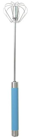 Batidor de varillas de mano, batidora de mano de acero inoxidable, batidora de mano, batidora semiautomática, batidora de cocina, espumador de leche para hornear, remover, cocinar, batir