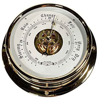 EOTRERANQ Barometer Traditional Barometer Accurate Weather Grade Barometer - Brass Case, Sailor Gift, Coastal Decor barometer