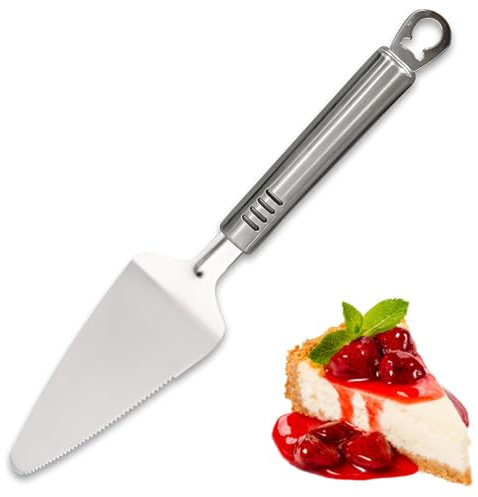 1 Pcs Stainless Steel Cake Server Cake Cutter Spatula Server Mirror Polish Finish Pie Server Pizza Server Cutting Spatula for Wedding Christmas Birthday