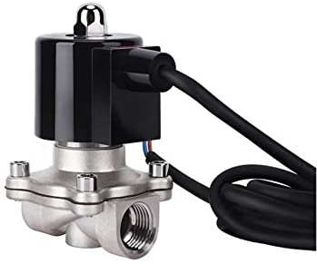 KWQNPHTRN 1/2 tum normalt stängd 304 rostfritt stål fontän magnetventil 110 V 24 V 12 V 24 v magnetventil för undervatten (G-110VAC-NBR-SEAL)